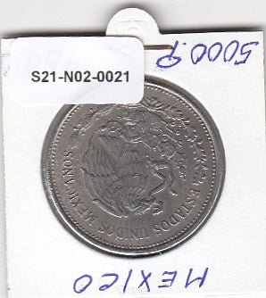 S21-N02-0021 Mexico 5000 Pesos VF 1988 KM531   Nat Oli Ind