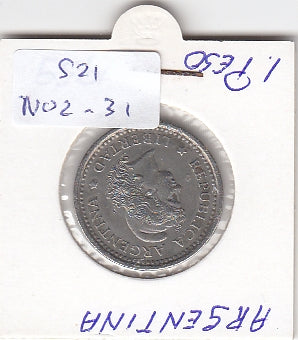 S21-N02-0031 Argentinië 1 Peso ZD 1959 KM57