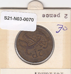 S21-N03-0070 Ierland 2 Pence VF 1971 KM21