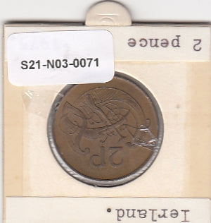 S21-N03-0071 Ireland 2 Pence VF/XF 1975 KM21