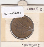 S21-N03-0071 Ireland 2 Pence VF/XF 1975 KM21