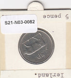 S21-N03-0082 Ireland 5 Pence VF 1971 KM22