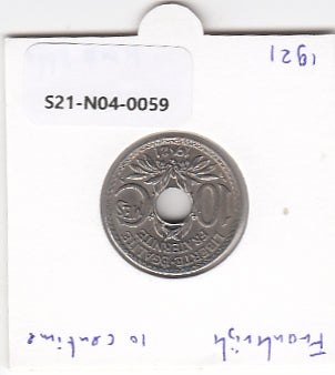 S21-N04-0059 France 10 centimes UNC 1921 KM866a