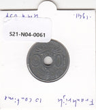 S21-N04-0061 France 10 centimes VF+ 1941 KM896   DOTS