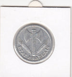 S21-N04-0086 France 2 Francs  VF+ 1943 KM904,1