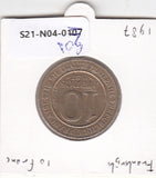 S21-N04-0105 France 10 Francs  VF/XF 1987 KM961d