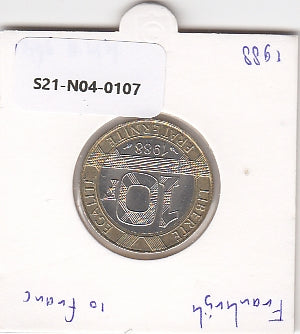 S21-N04-0107 Frankrijk 10 Francs ZFr/Pr 1988 KM964.1