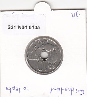 S21-N04-0135 Greece 10 Lepta XF 1912 KM63