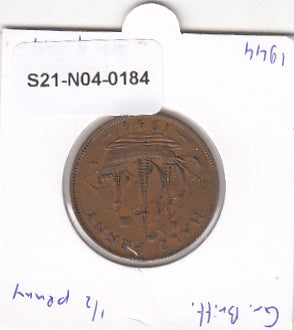 S21-N04-0184 Verenigd Koninkrijk 1/2 Penny ZFR 1944 KM844
