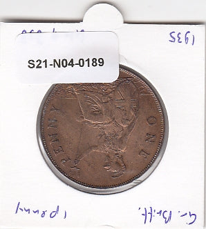 S21-N04-0189 Verenigd Koninkrijk 1 penny ZFr 1935 KM838