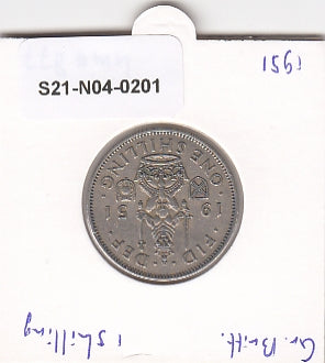 S21-N04-0201 United Kingdom 1 Shilling VF 1951 KM877   scottish