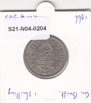 S21-N04-0204 United Kingdom 1 Shilling VF 1966 KM905   scottish