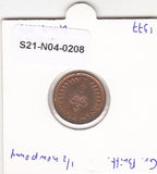 S21-N04-0208 United Kingdom 1/2 New Penny XF 1977 KM914