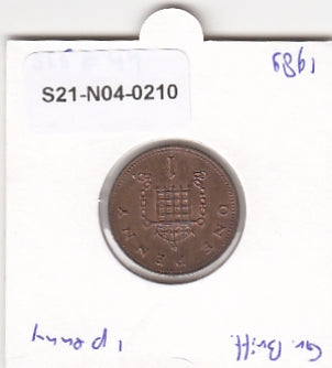S21-N04-0210 United Kingdom 1 Penny VF 1989 KM935