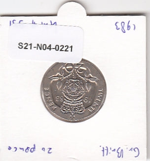S21-N04-0221 United Kingdom 20 Pence UNC 1983 KM931