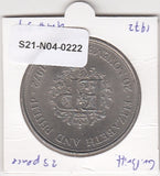 S21-N04-0222 United Kingdom 25 pence UNC 1972 KM917