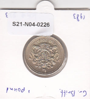S21-N04-0226 United Kingdom 1 Pound XF/UNC 1983 KM933