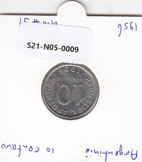 S21-N05-0009 Argentinië 10 Centavos ZG 1956 KM51