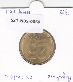 S21-N05-0060 Argentina 25 Centavos UNC 1992 KM110.1