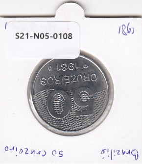 S21-N05-0108 Brazilië 50 Cruzeiros UNC 1981 KM594.1