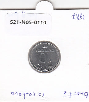 S21-N05-0110 Brazil 10 Centavos UNC 1987 KM602