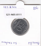 S21-N05-0111 Brazilië 50 Centavos UNC 1988 KM604