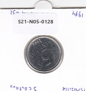 S21-N05-0128 Brazil 5 Centavos UNC 1994 KM632