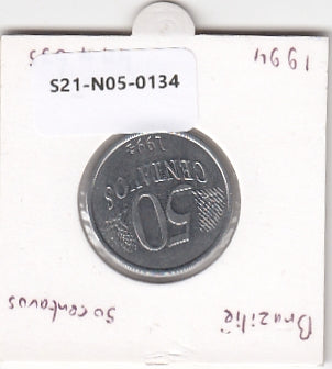 S21-N05-0134 Brazil 50 Centavos UNC 1994 KM635