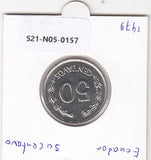 S21-N05-0157 Ecuador 50 Centavos XF/UNC 1979 KM81