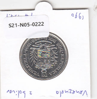 S21-N05-0222 Venezuela 2 Bolivar   1 0 Venezuela 1  0.65 0 1990 Y43a.1