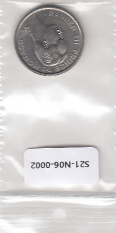 S21-N06-0002 Monaco 100 Francs UNC 1956 KM134