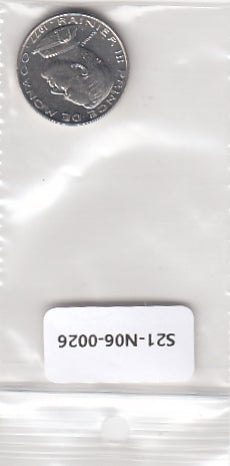 S21-N06-0026 Monaco 1/2 Franc UNC 1977 KM145