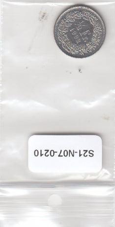 S21-N07-0210 Switzerland 1/2 Franc VF 1992 KM23a