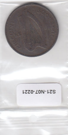 S21-N07-0221 Ierland 1 penny ZF 1935 KM3