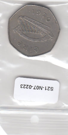 S21-N07-0223 Ierland 50 Pence ZFr. 1970 KM24