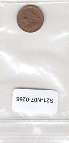 S21-N07-0268 South Africa 1 Cent VF 1991 KM132