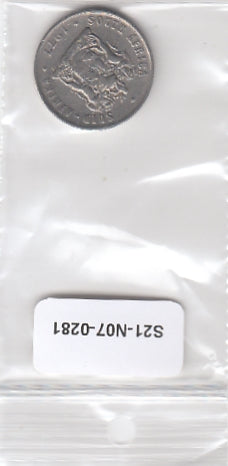 S21-N07-0281 South Africa 10 Cent VF 1977 KM85