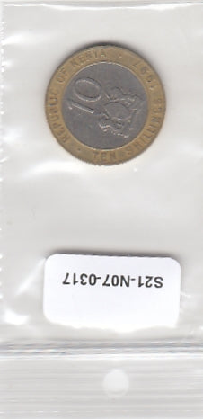 S21-N07-0317 Kenia 10 Shilling ZF 1997 KM27