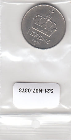 S21-N07-0373 Norway 1 Krone VF 1978 KM419