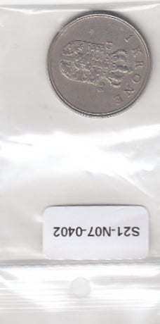 S21-N07-0402 Denmark 1 Krone VF 1966 KM851