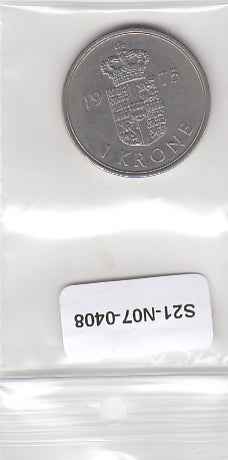 S21-N07-0408 Denmark 1 Krone VF 1975 KM862