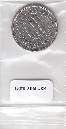 S21-N07-0421 Denemarken 10 Kronen XF 1979 KM864