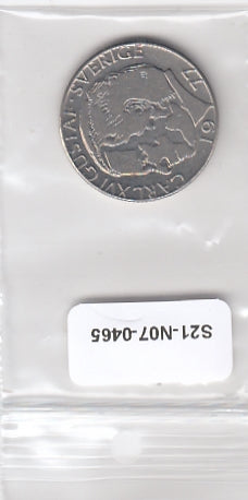S21-N07-0465 Sweden 1 Krona VF 1977 KM852