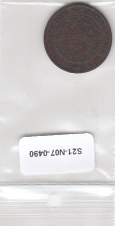 S21-N07-0490 Netherlands 2 1/2 cent VF 1915 KM150
