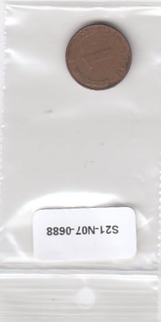 S21-N07-0688 Germany 1 Pfennig VF 1950 KM105 G