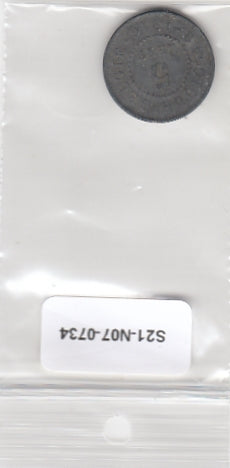 S21-N07-0734 Belgium 5 Centimes VF 1916 KM80