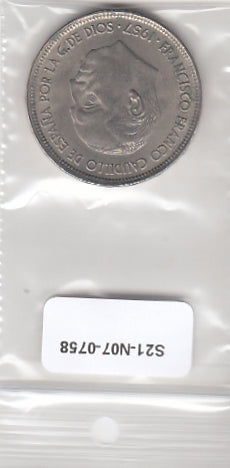 S21-N07-0758 Spanje 50 Peseta VF/XF 1957 KM788 *(59)
