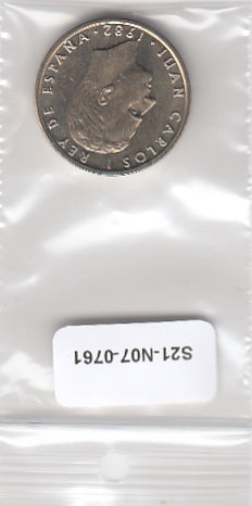 S21-N07-0761 Spain 100 Pesetas UNC 1982 KM826