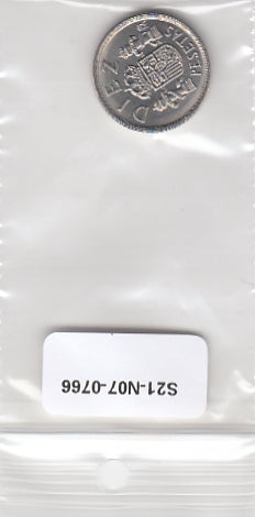 S21-N07-0766 Spain 10 Pesetas UNC 1983 KM827