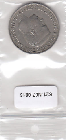 S21-N07-0813 Greece 10 Drachmai VF+ 1968 KM96